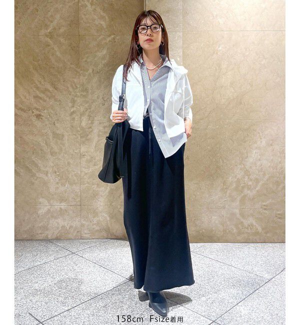 VIS「【WEB限定】スキッパーワイドスリーブシャツ/通勤対応」|シャツ・ブラウス|