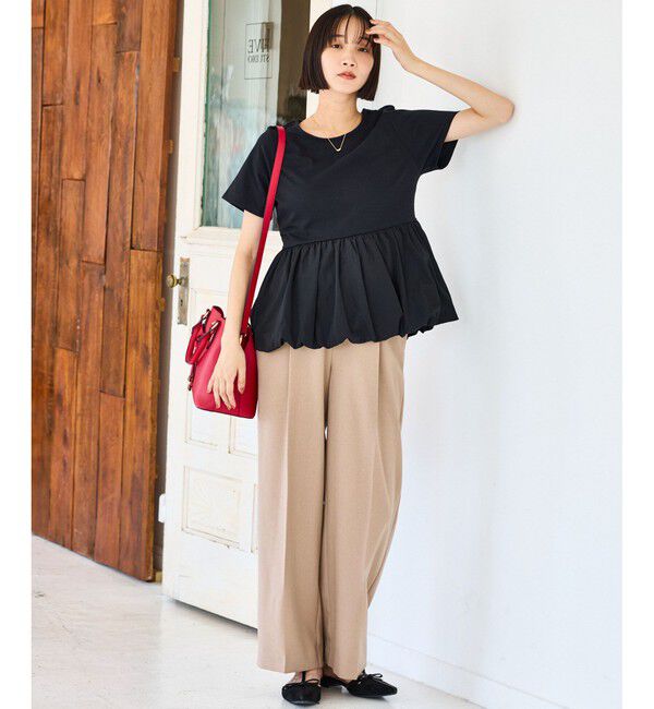 VIS「ペプラムバルーンプルオーバー」|Tシャツ・カットソー|