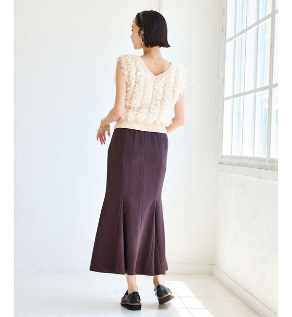 VIS「【2WAY】フリンジニットベスト」|ベスト・ジレ|