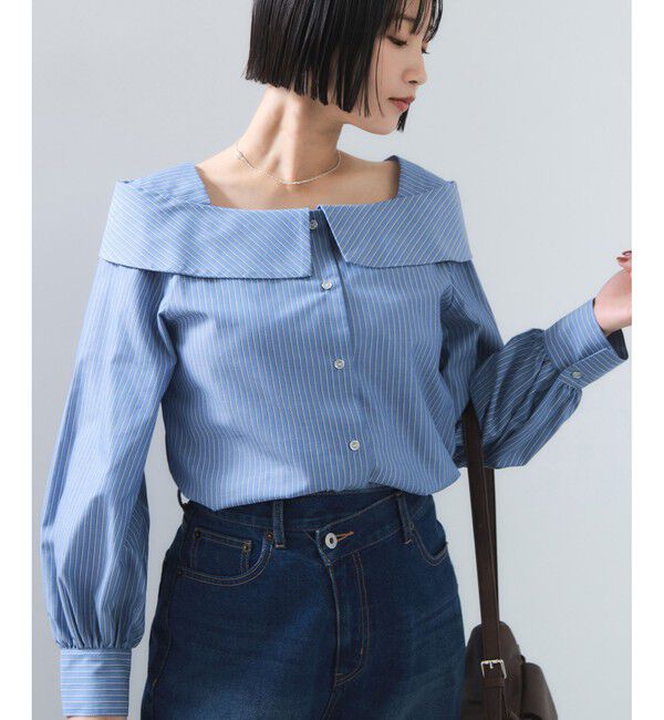 VIS「オフショルライクロングスリーブブラウス/イージーケア」|シャツ・ブラウス|