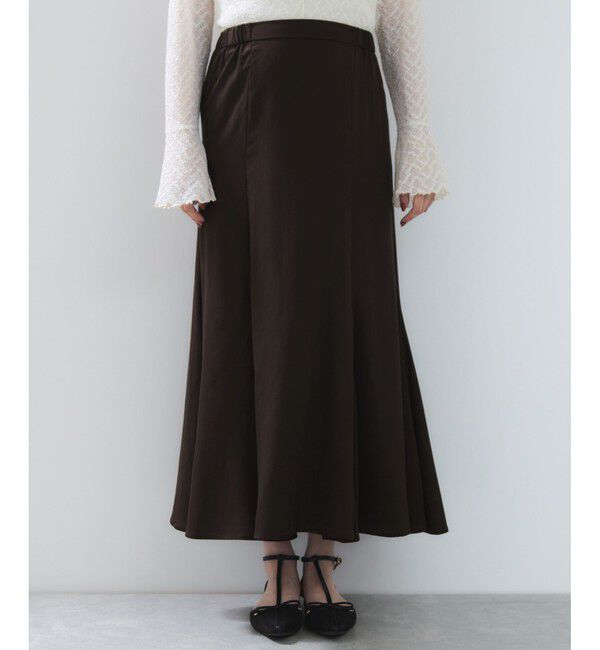 VIS「フィブリルサテン＆レースアソートマーメイドスカート」|スカート|