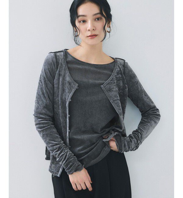 VIS「シアーベロアロングスリーブTシャツ」|Tシャツ・カットソー|