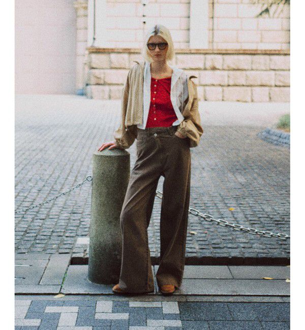 VIS「【POLO BCS】VIS別注クロスベルトストレートワイドデニム」|デニム|