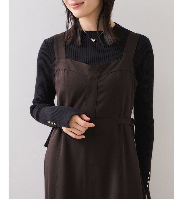 VIS「ウエストベルトジャンパースカート」|ワンピース|