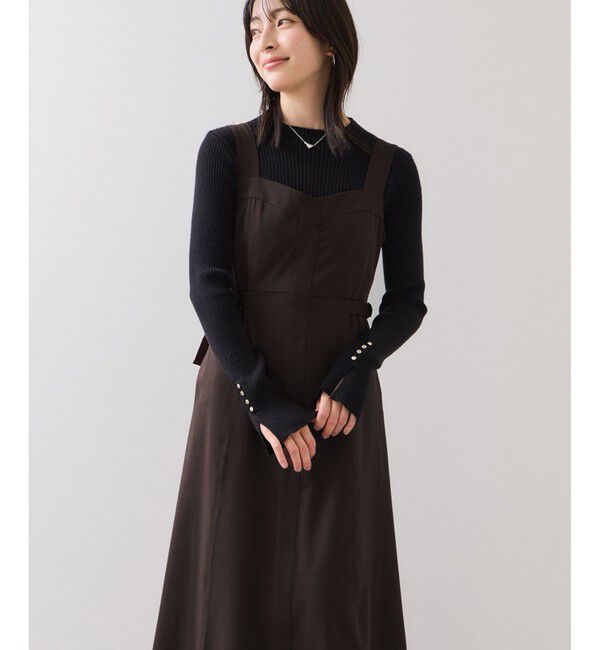 VIS「ウエストベルトジャンパースカート」|ワンピース|