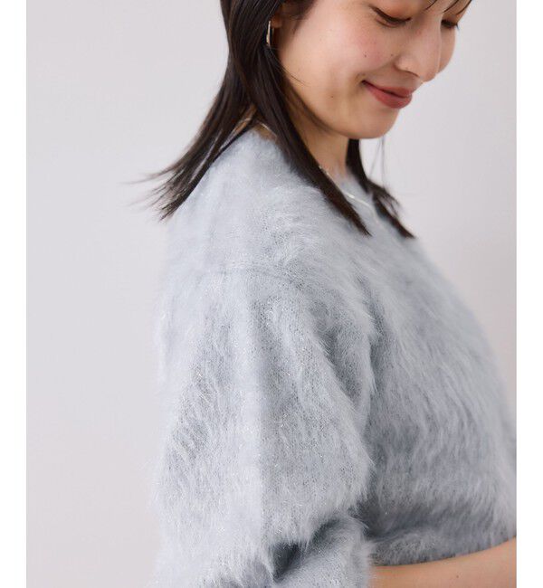 VIS「メタルシャギーネコヤーンニット/静電気防止」|ニット・セーター|