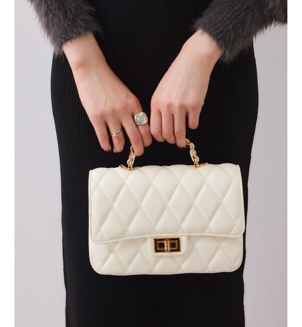 VIS「チェーンハンドルキルティングショルダーバッグ/2WAY・一部WEB限定カラー」|ショルダー・メッセンジャー|