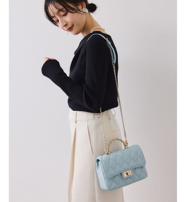 VIS「チェーンハンドルキルティングショルダーバッグ/2WAY・一部WEB限定カラー」|ショルダー・メッセンジャー|