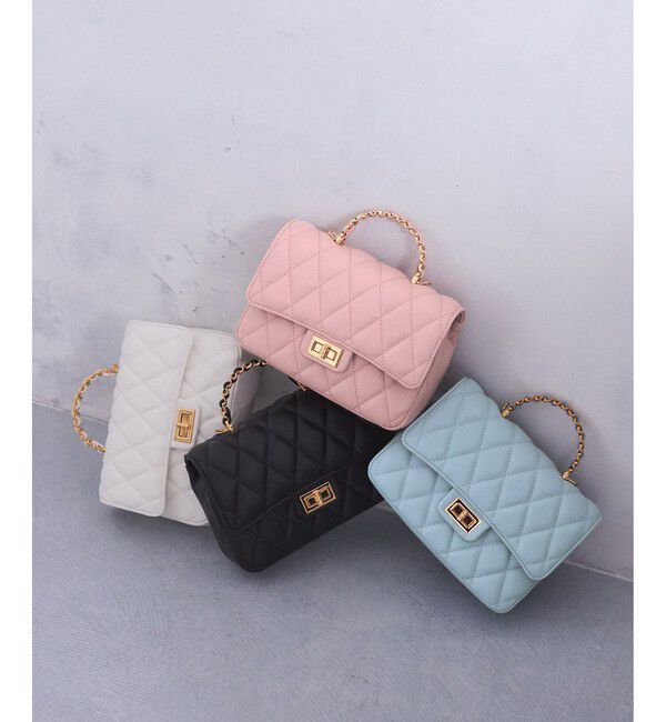 VIS「チェーンハンドルキルティングショルダーバッグ/2WAY・一部WEB限定カラー」|ショルダー・メッセンジャー|