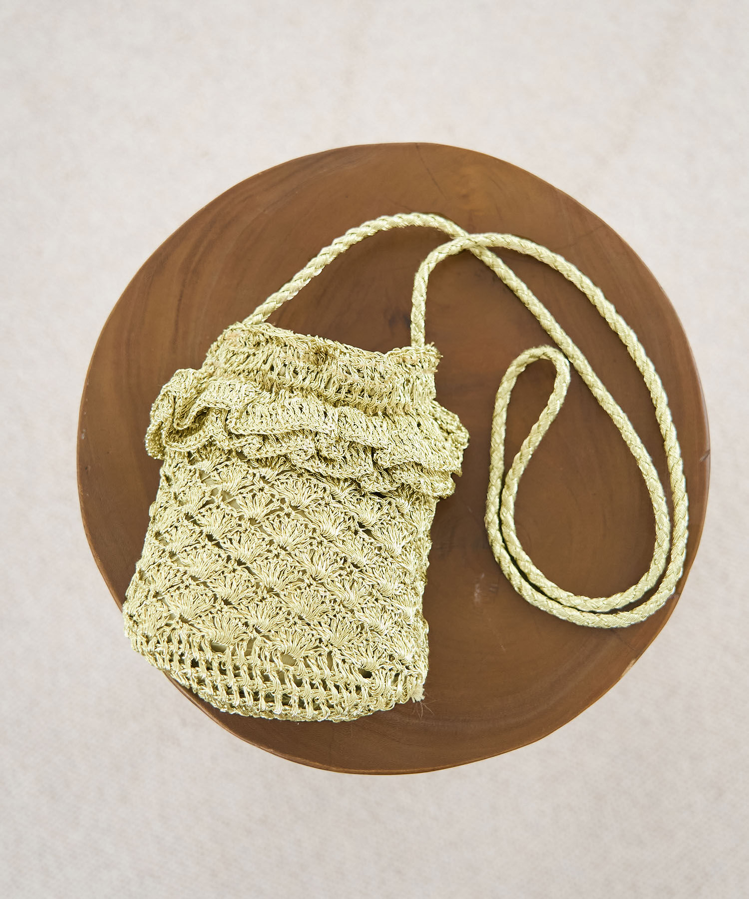 ROPE PICNIC PASSAGE「メタリックヤーンミニフリルショルダーバッグ」|ショルダー・メッセンジャー|