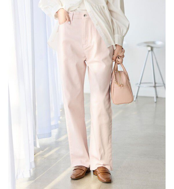 Rope&rsquo;Picnic「【新色追加】【ウエスト革命デニム】ウエストシェイプハイライズマムジーンズ」|デニム|