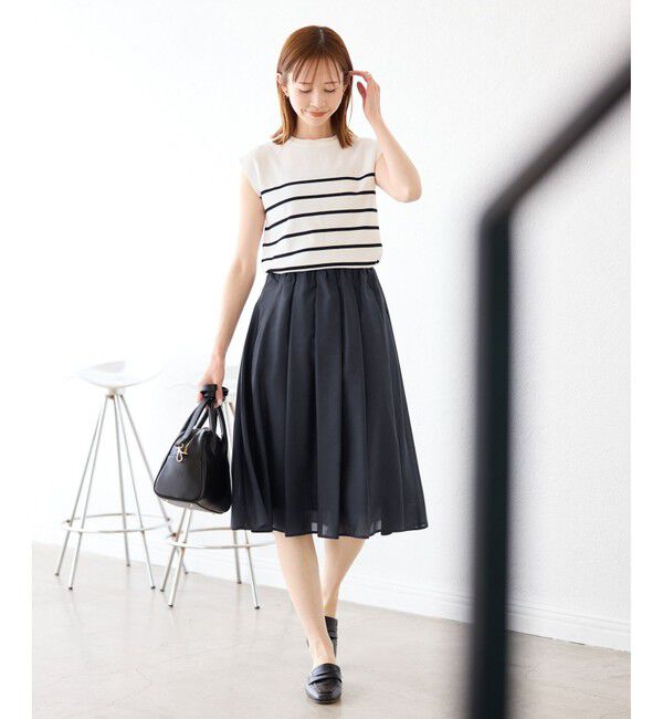 Rope&rsquo;Picnic「着丈が選べるギャザースカート」|スカート|