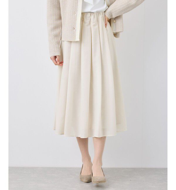 Rope&rsquo;Picnic「着丈が選べるギャザースカート」|スカート|