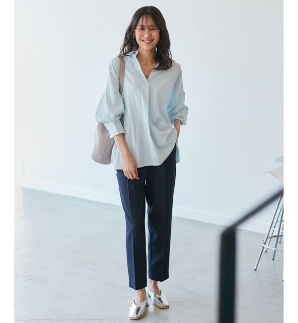 Rope&rsquo;Picnic「【3サイズ展開】イージーテーパードパンツ」|チノ|