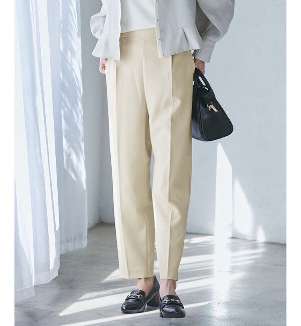 Rope&rsquo;Picnic「【3サイズ展開】イージーテーパードパンツ」|チノ|ベージュ