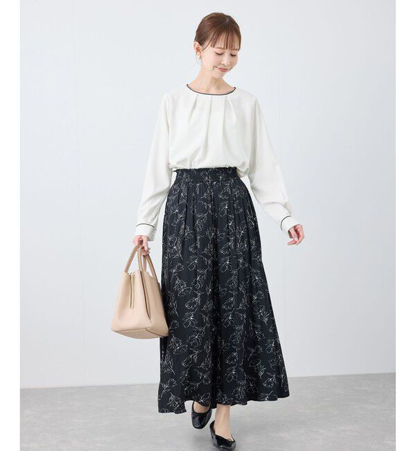 Rope&rsquo;Picnic「【WEB限定カラー】多機能ランダムタックブラウス/セレモニー・通勤対応」|シャツ・ブラウス|