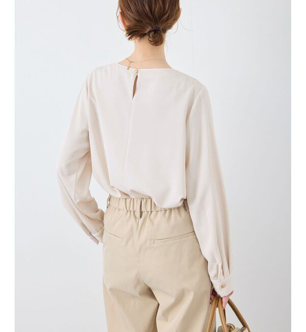 Rope&rsquo;Picnic「【WEB限定カラー】多機能ランダムタックブラウス/セレモニー・通勤対応」|シャツ・ブラウス|
