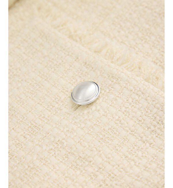 Rope&rsquo;Picnic「セレモニー・通勤対応/ツイードジャケット/リンクコーデ」|ノーカラージャケット|