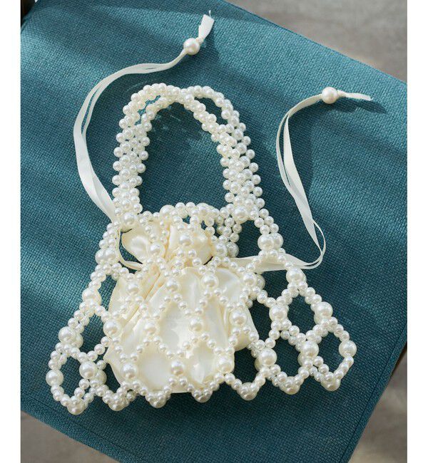 ROPE PICNIC PASSAGE「ポーチ付きビーズハンドバッグ」|ハンドバッグ|