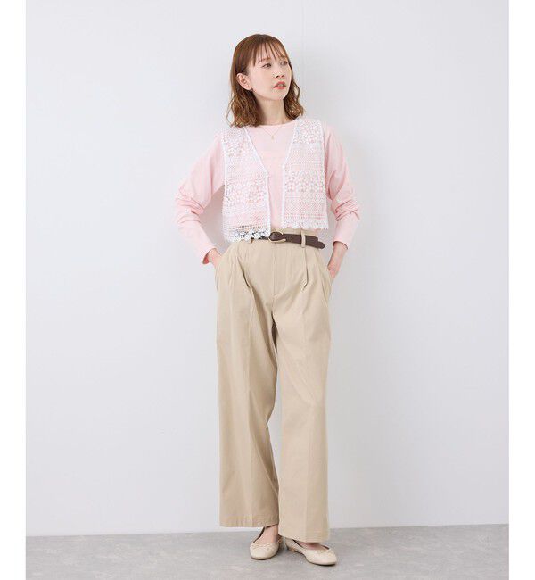 Rope&rsquo;Picnic「フロントボタンレースジレベスト/リンクコーデ」|ベスト・ジレ|