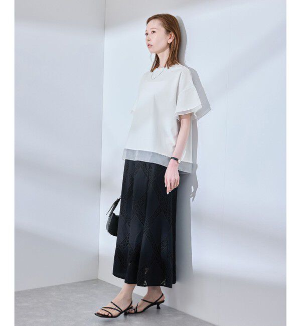 Rope&rsquo;Picnic「【UVカット・接触冷感】着丈が選べる70シルケットシアードッキングトップス」|Tシャツ・カットソー|