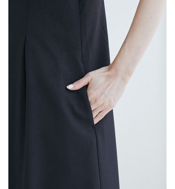 Rope&rsquo;Picnic「レディハンサムシリーズ ウールライクウエストタックジャンパースカート/セットアップ対応」|ワンピース|