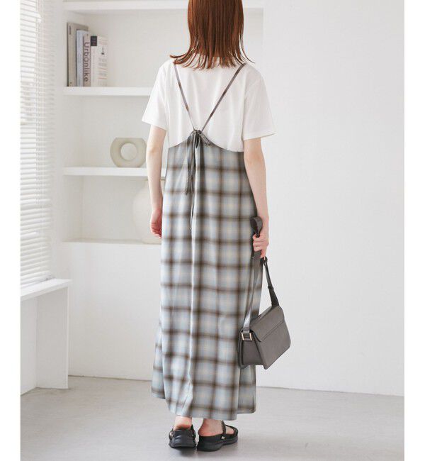 Rope&rsquo;Picnic「オンブレチェックキャミソールワンピース」|ワンピース|