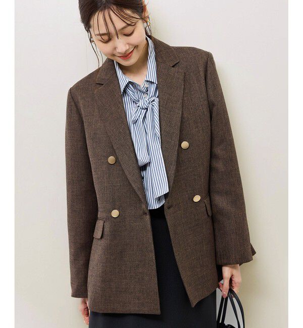 Rope&rsquo;Picnic「スリートーンツイードジャケット/セットアップ対応」|テーラードジャケット|