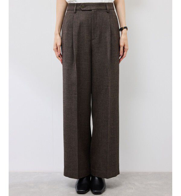 Rope&rsquo;Picnic「スリートーンツイードワイドパンツ/セットアップ対応」|スラックス|