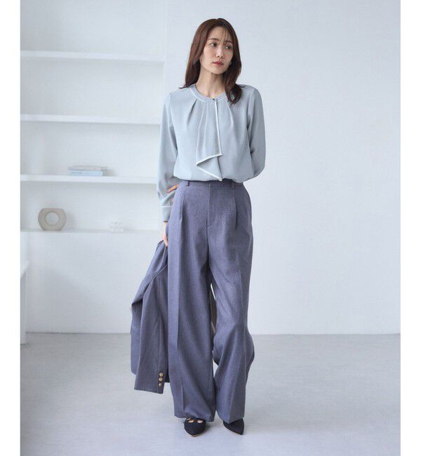 Rope&rsquo;Picnic「【WEB限定】配色ボウタイ風ブラウス」|シャツ・ブラウス|