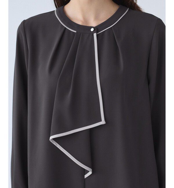 Rope&rsquo;Picnic「【WEB限定】配色ボウタイ風ブラウス」|シャツ・ブラウス|