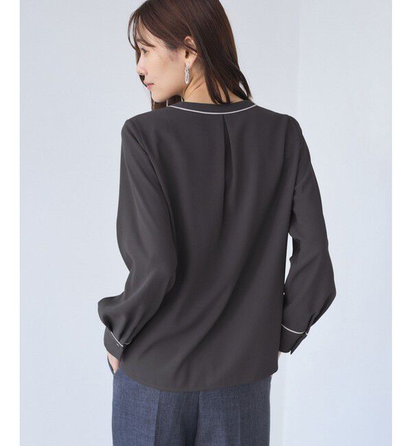 Rope&rsquo;Picnic「【WEB限定】配色ボウタイ風ブラウス」|シャツ・ブラウス|