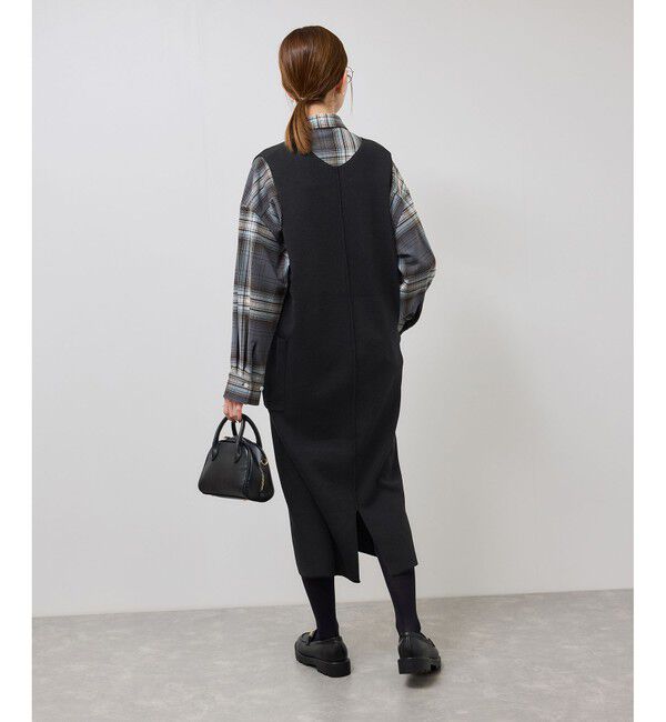 Rope&rsquo;Picnic「ニットジャンパースカート/着丈が選べる・リンクコーデ」|ワンピース|