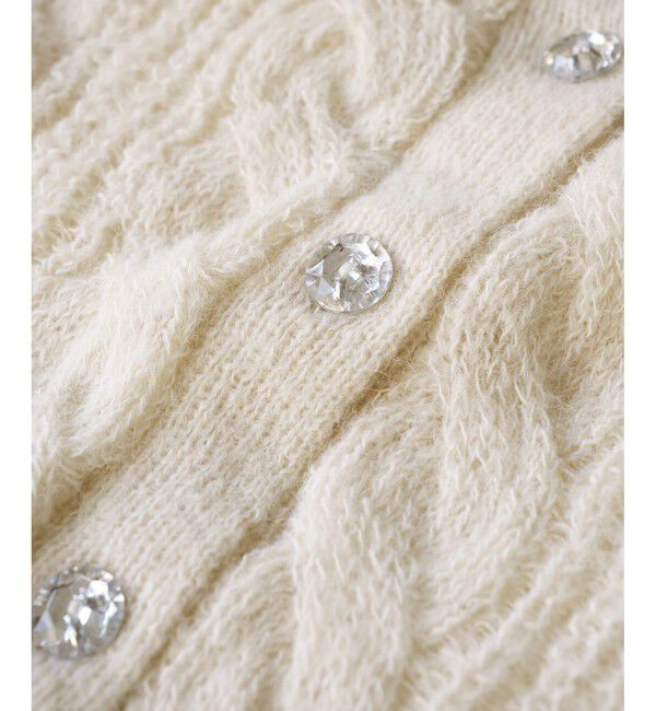 Rope&rsquo;Picnic「ゆるケーブル編みVネックニットカーディガン」|カーディガン|