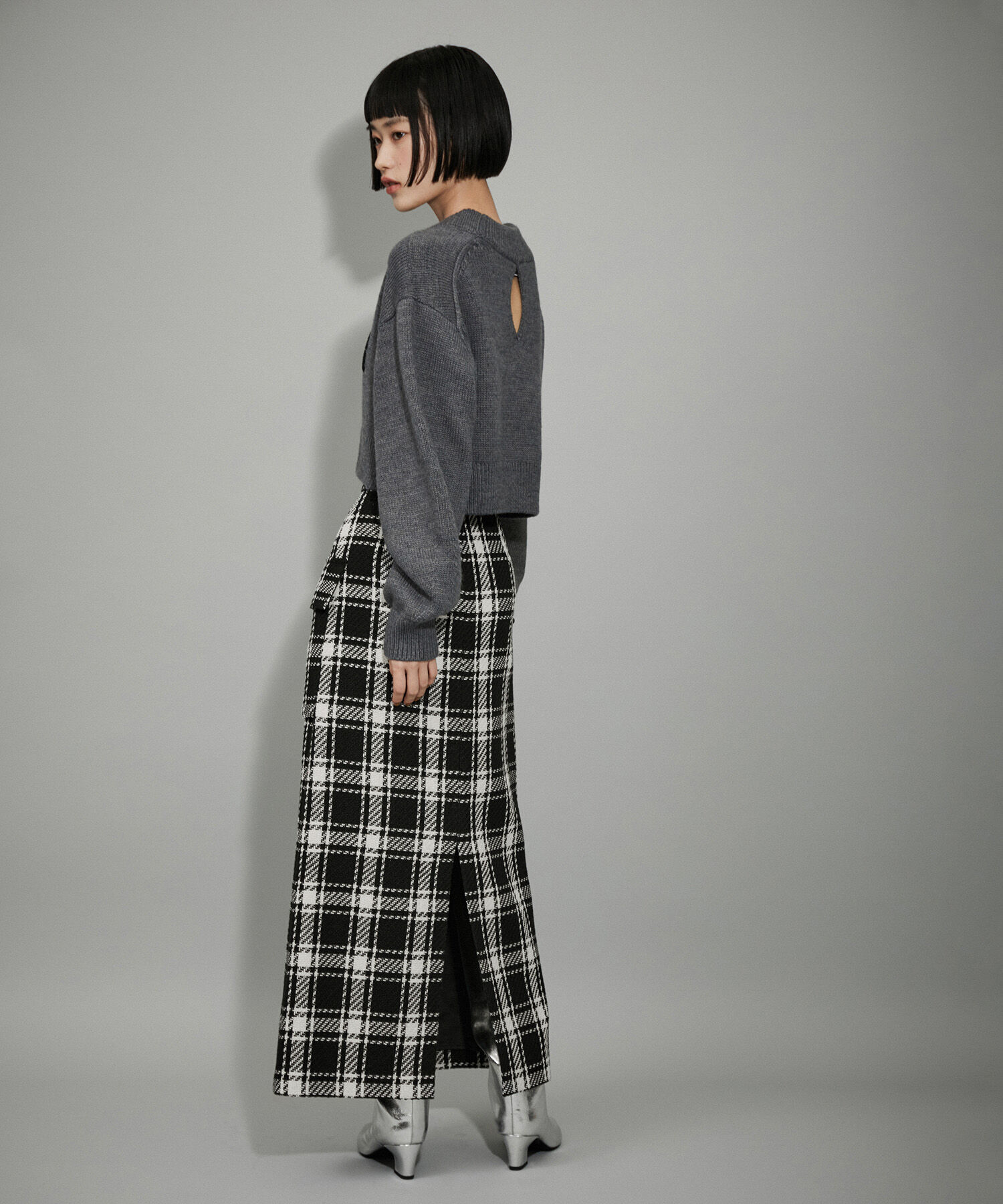 ADAM ET ROPE'「【WEB限定】フロントジップタイトスカート」|スカート|