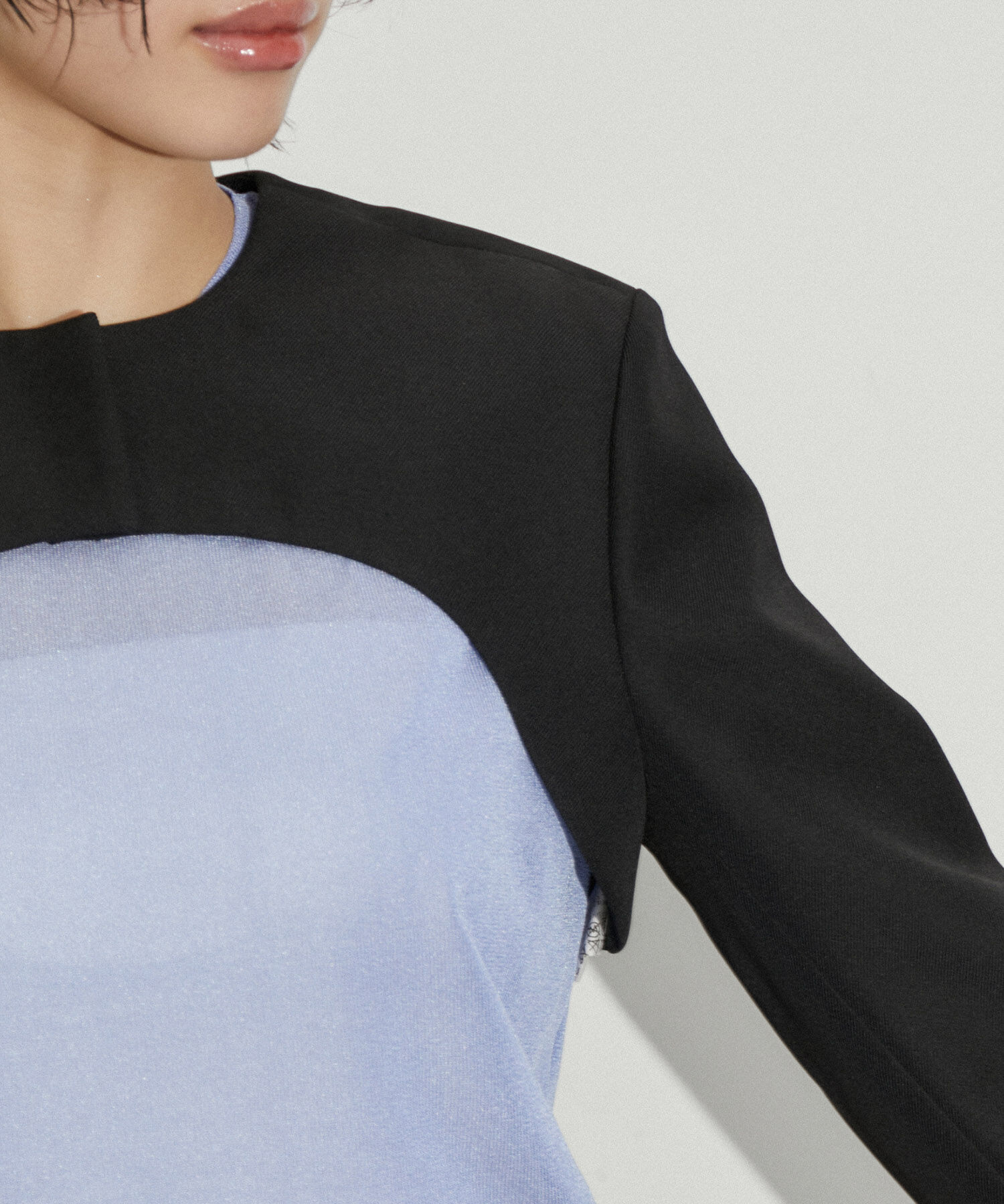 ADAM ET ROPE'「【新色追加】ジャケットボレロ」|ノーカラージャケット|