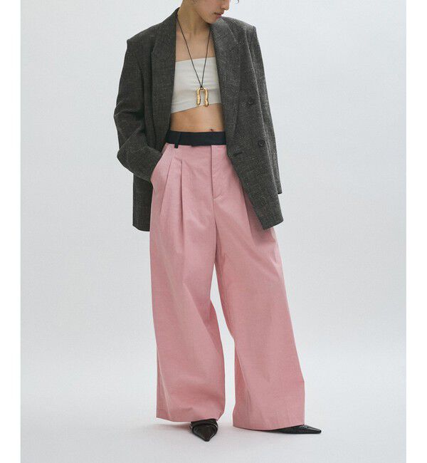 ADAM ET ROPE'「【EMOELLE】シルクネップテーラードジャケット」|テーラードジャケット|