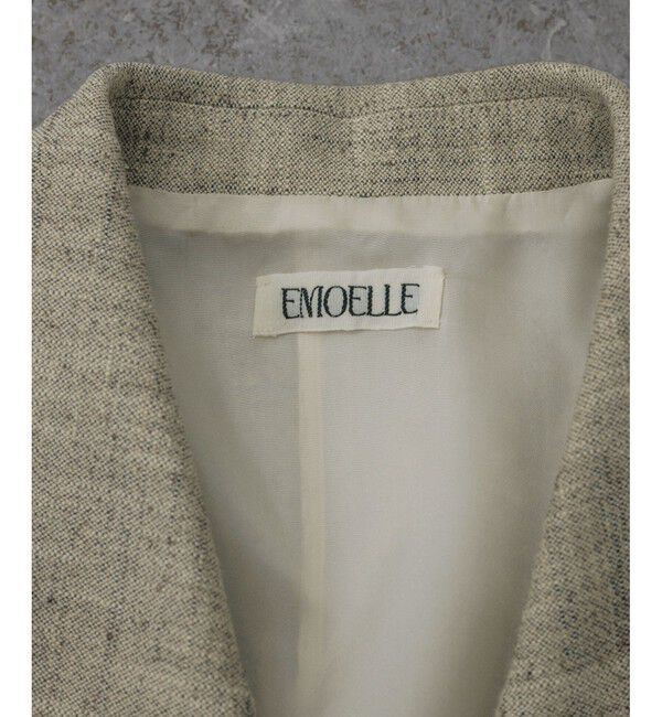 ADAM ET ROPE'「【EMOELLE】シルクネップテーラードジャケット」|テーラードジャケット|