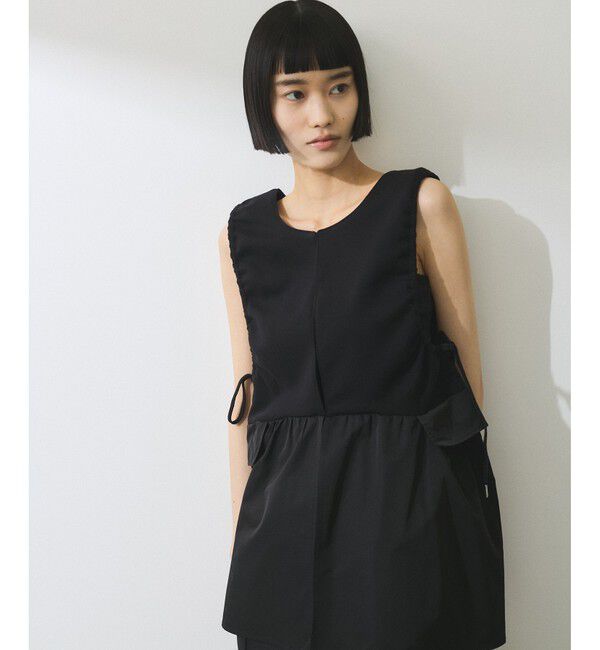 ADAM ET ROPE'「【WEB限定】2WAYペプラムジレトップス」|Tシャツ・カットソー|