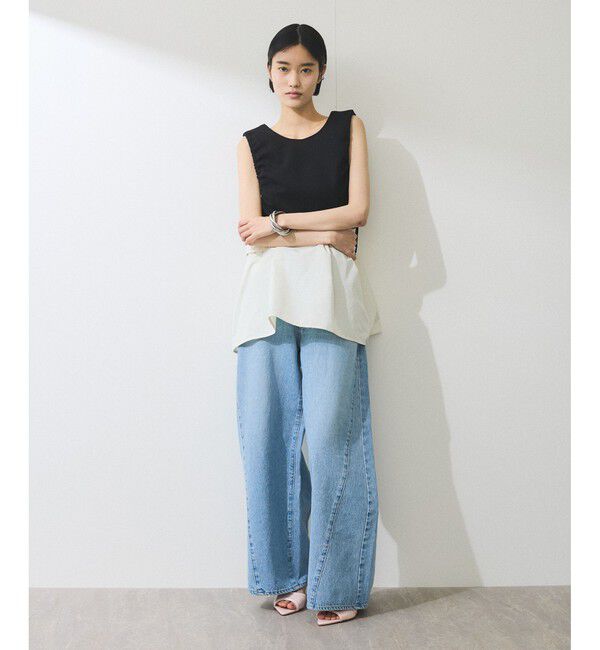 ADAM ET ROPE'「【WEB限定】2WAYペプラムジレトップス」|Tシャツ・カットソー|