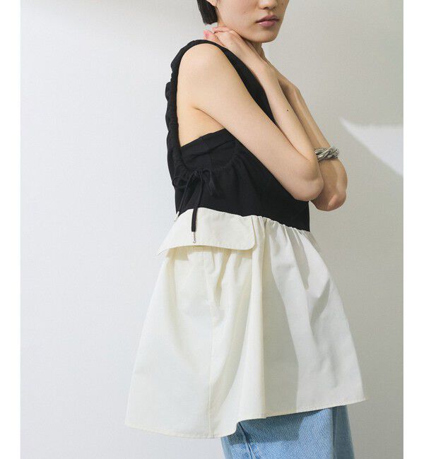 ADAM ET ROPE'「【WEB限定】2WAYペプラムジレトップス」|Tシャツ・カットソー|