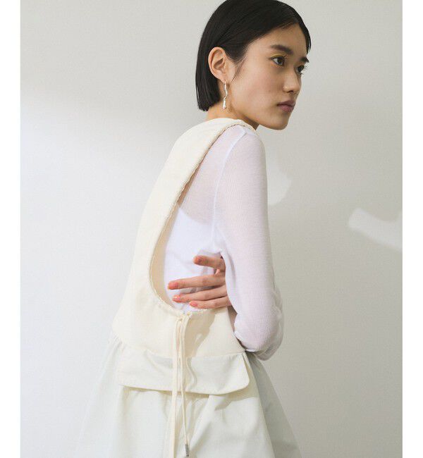 ADAM ET ROPE'「【WEB限定】2WAYペプラムジレトップス」|Tシャツ・カットソー|