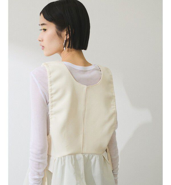 ADAM ET ROPE'「【WEB限定】2WAYペプラムジレトップス」|Tシャツ・カットソー|