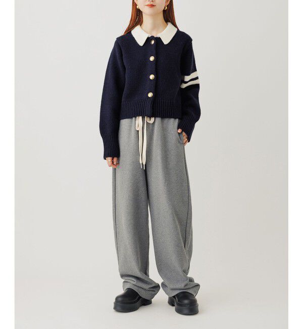 ADAM ET ROPE'「【WEB限定】ワイドスウェットパンツ」|チノ|