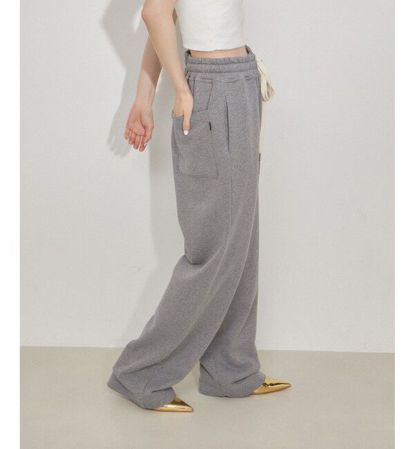 ADAM ET ROPE'「【WEB限定】ワイドスウェットパンツ」|チノ|