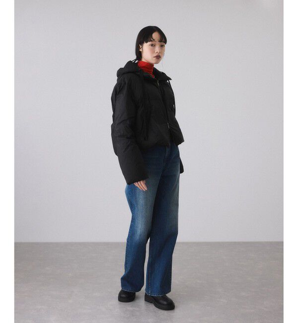 ADAM ET ROPE'「【サステナブル】2WAYフーディショートダウン/撥水」|ダウン|