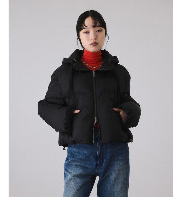 ADAM ET ROPE'「【サステナブル】2WAYフーディショートダウン/撥水」|ダウン|