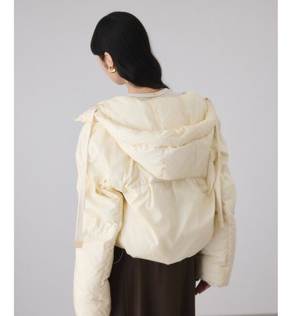 ADAM ET ROPE'「【サステナブル】2WAYフーディショートダウン/撥水」|ダウン|