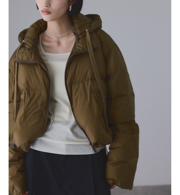 ADAM ET ROPE'「【サステナブル】2WAYフーディショートダウン/撥水」|ダウン|