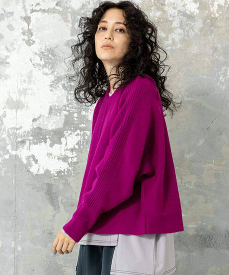  「2WAYドルマンニットプルオーバー」|ニット・セーター|PINK